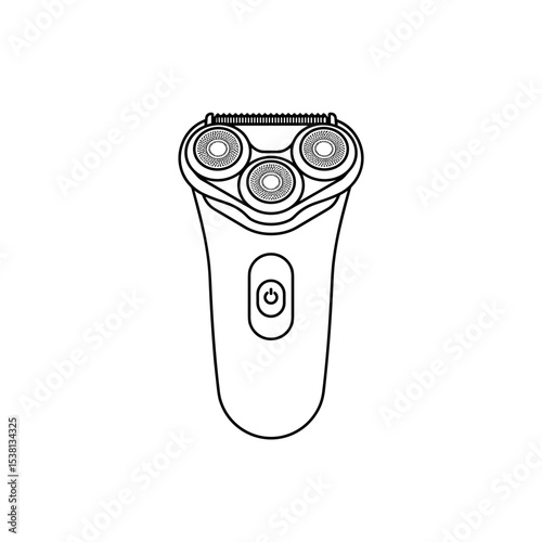 Electric razor with three rotary blades 