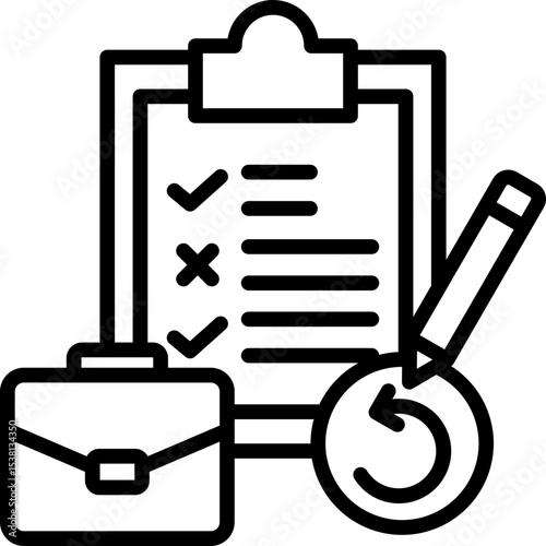 Job Redesign line icon