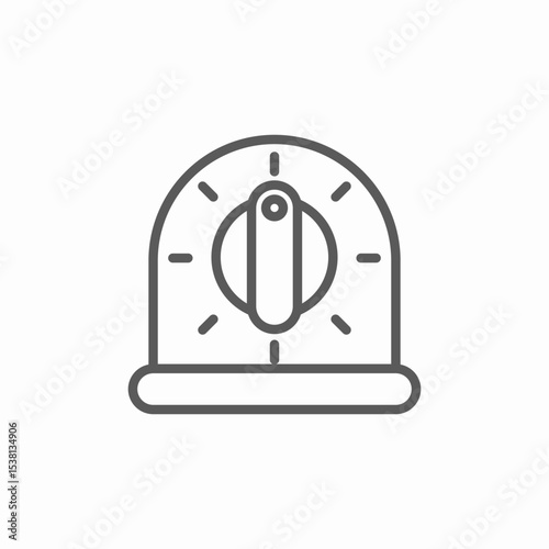 kitchen timer icon sign vector