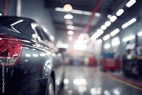 Wallpaper Mural Car in auto repair shop. Auto service industry. Torontodigital.ca