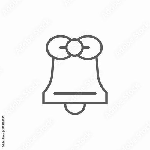 ring bell icon sign vector