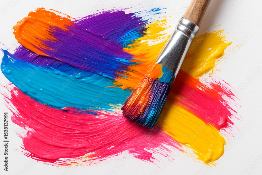 Fototapeta premium brush and paint
