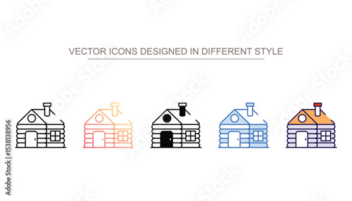 Izba icon design with white background stock illustration