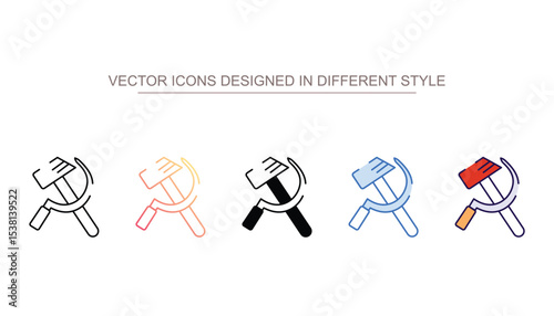 Communism icon design with white background stock illustration