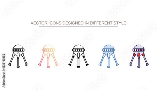 Sputnik icon design with white background stock illustration