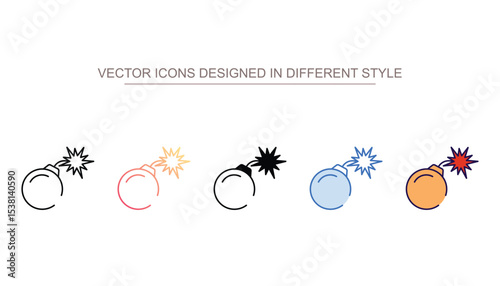 Boom icon design with white background stock illustration