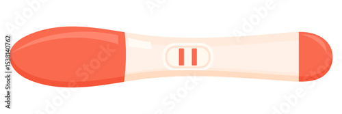 Vector image of a pregnancy test. The long-awaited baby. Test for the presence of hCG in the body. Element for your design.