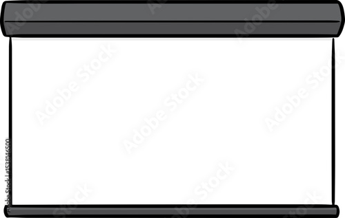 Illustration of projector backdrop
