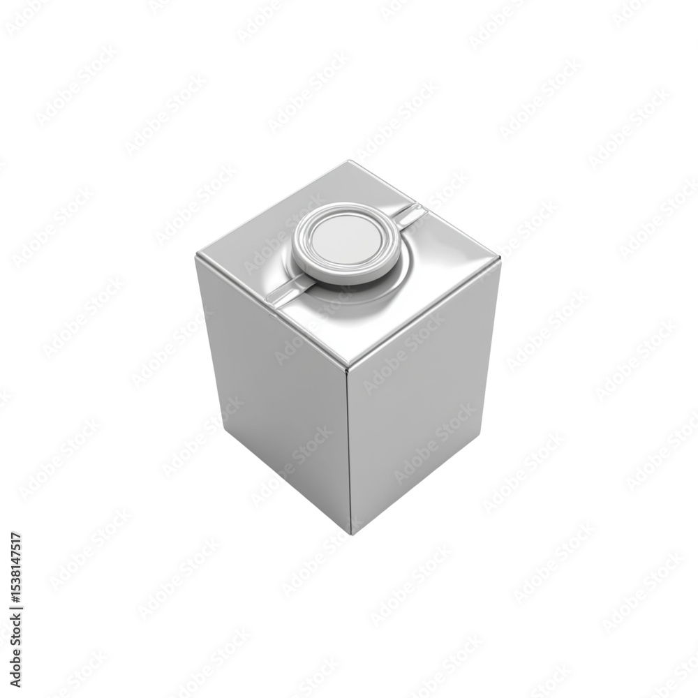 Fototapeta premium A 3D illustration of an empty, blank cardboard ballot box with the flag of France, isolated on a white background