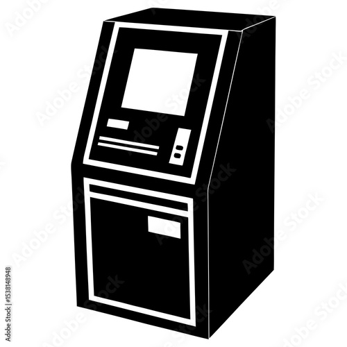 illustration of atm machine
