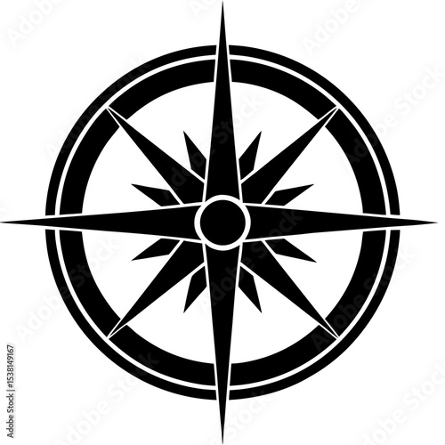 vector compass icon