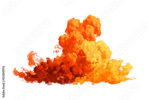 Dynamic colorful smoke clouds