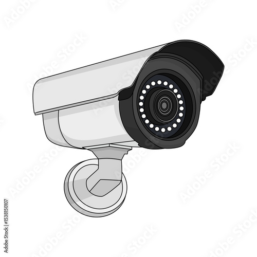 cctv vector image and illustrator