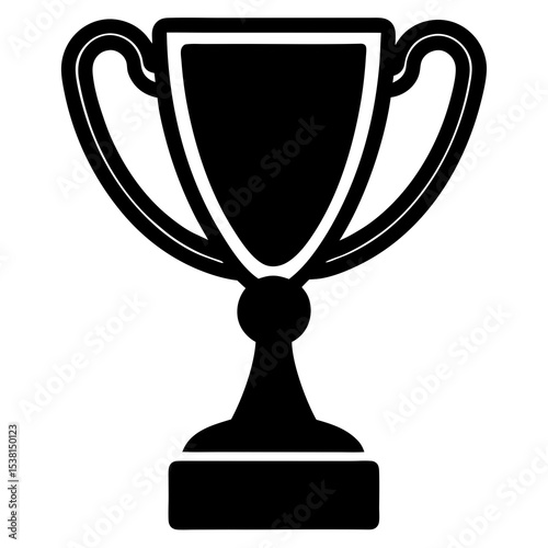 gold trophy cup isolated