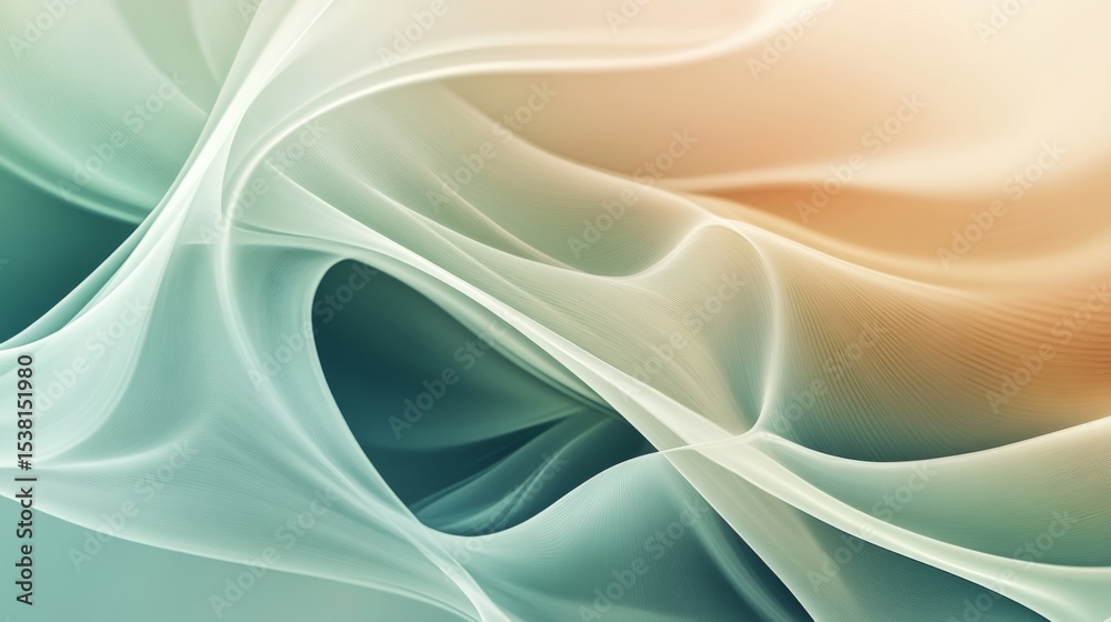 Fototapeta premium A serene abstract background with flowing lines and muted tones, evoking a sense of tranquility and elegance for a refined and stylish appearance.