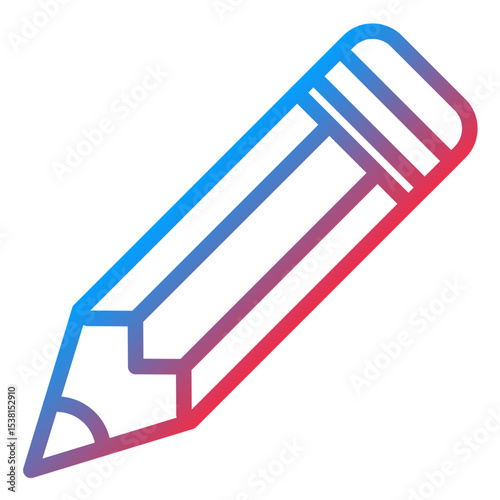 Pencil line icon style