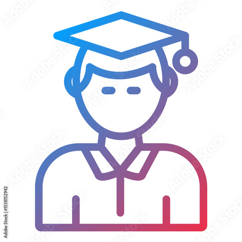 Student line icon style