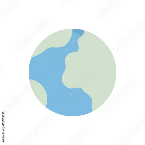 planet illustration, planet icon, full color