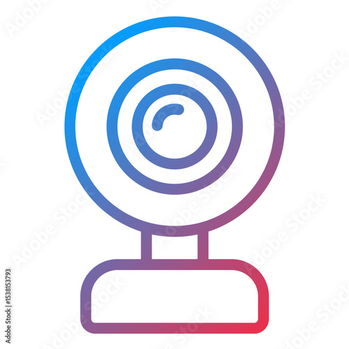 Webcam line icon style