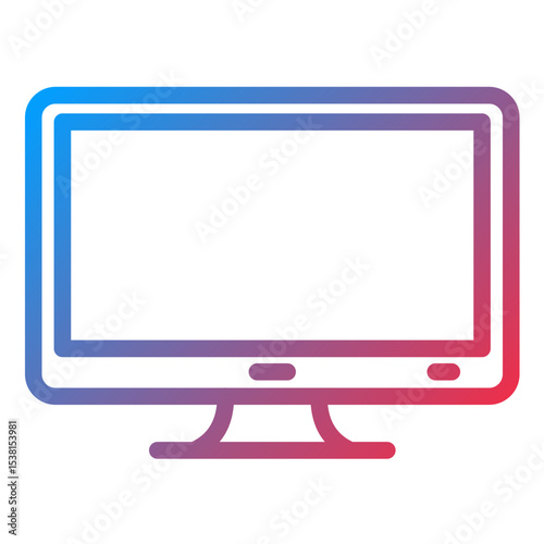 Lcd line icon style