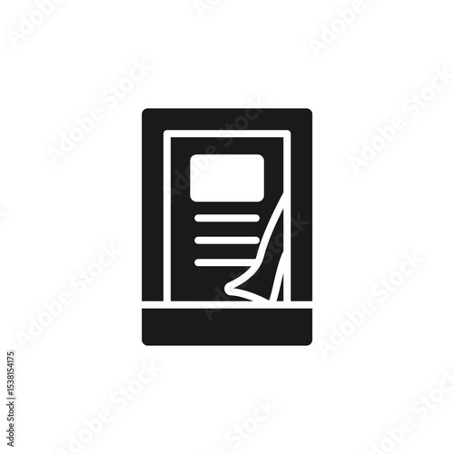 ebook icons isolated on White Background. Flat style design