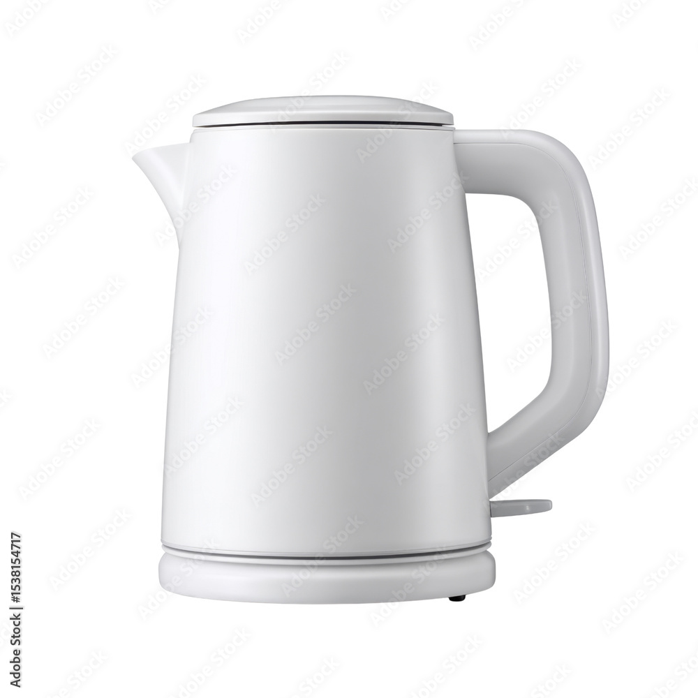 Sleek Modern White Electric Kettle for Stylish Kitchen Countertop Design and Efficient Boiling of Water Transparent background or png Sleek Modern White Electric Kettle for Stylish Kitchen Countertop Design and Efficient Boiling of Water Transparent background or png