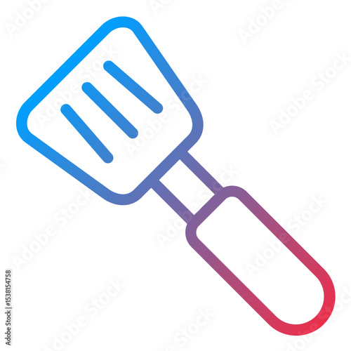 Spatula line icon style