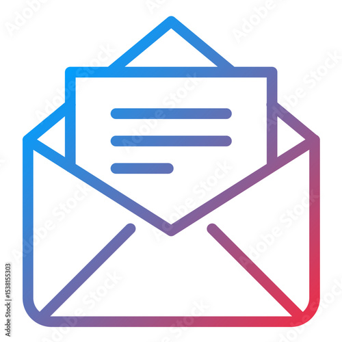 Mail line icon style