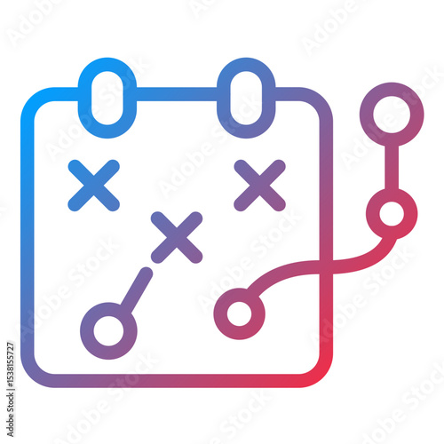 Business Plan line icon style