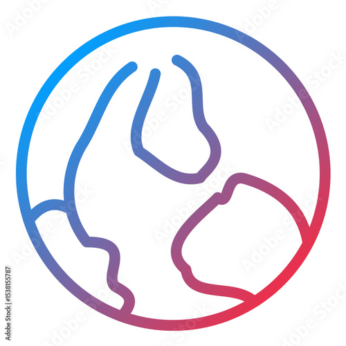 Worldwide Line Icon Style
