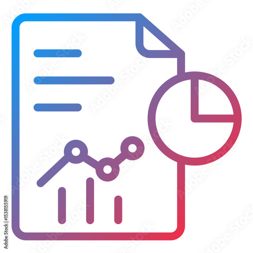 Report Line Icon Style
