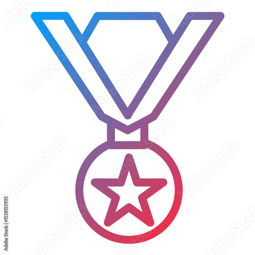 Award Line Icon Style