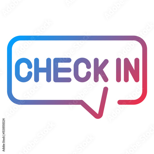Check In Line Icon Style