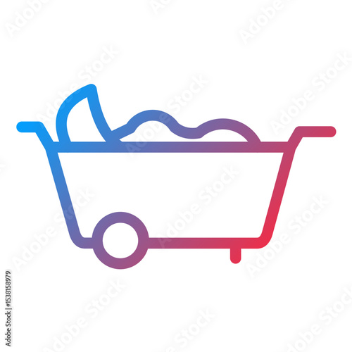 Laundry Line Icon Style