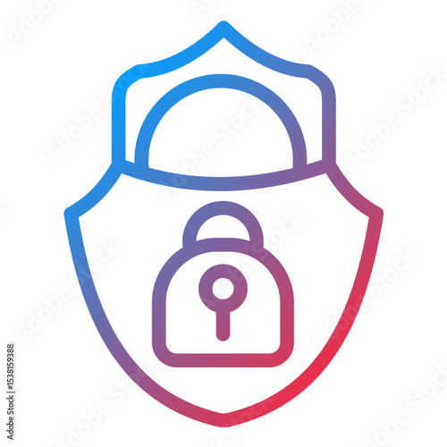 Security Line Icon Style