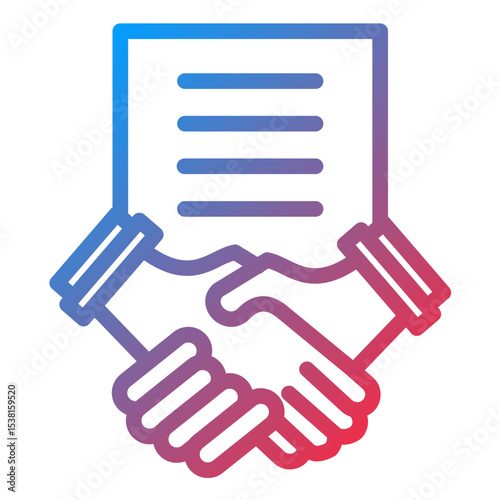 Agreement Line Icon Style
