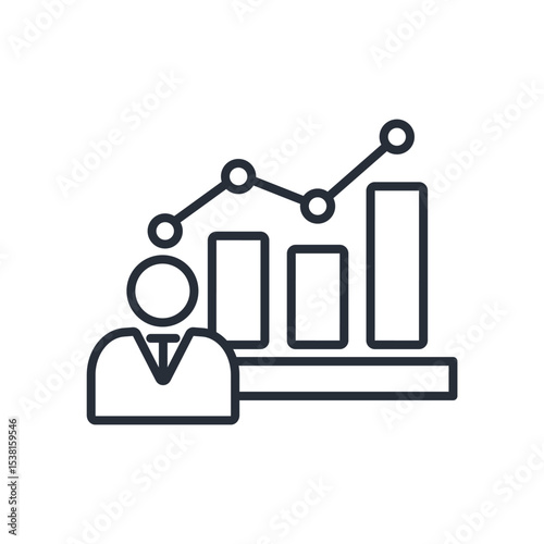 personal evaluation icons isolated on White Background. Flat style design