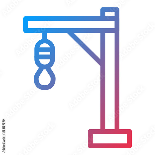 Gibbet Line Icon Style