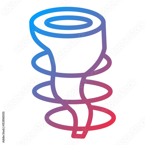 Cyclone Line Icon Style