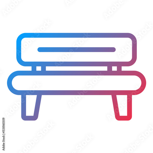 Bench Line Icon Style