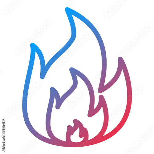 Fire Line Icon Style