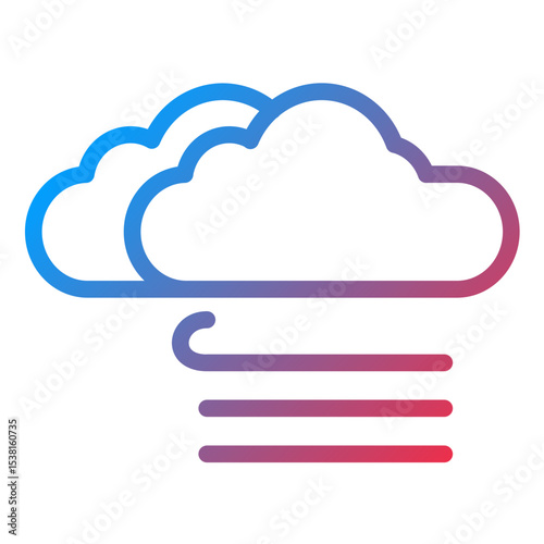 Mist Line Icon Style