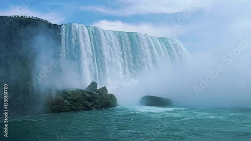 Misty Niagara Falls in Full Flow