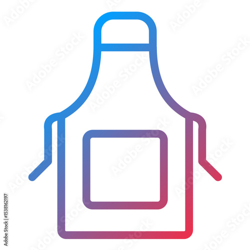 Apron Line Icon Style