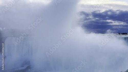 Niagara Falls in Misty Dusk Light