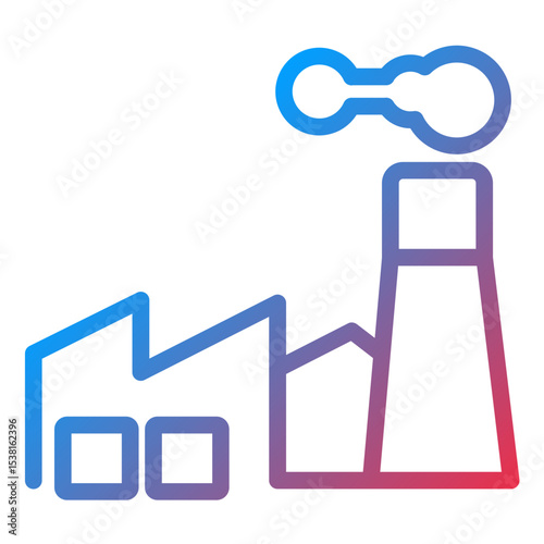 Industry Line Icon Style
