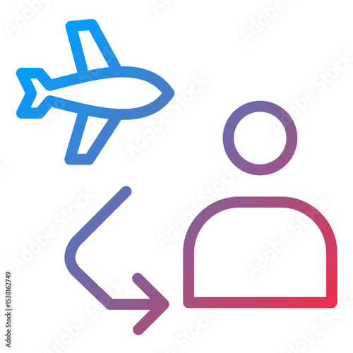 Returning Visitor Line Icon Style