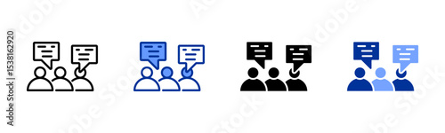 Discussion icon sheet multiple style collection