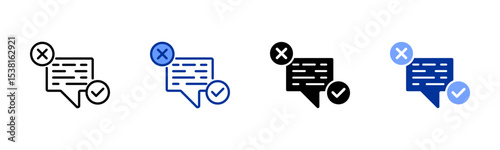 Comment icon sheet multiple style collection