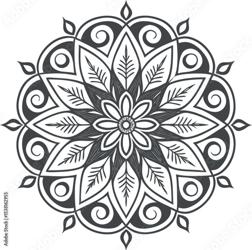 abstract floral design
